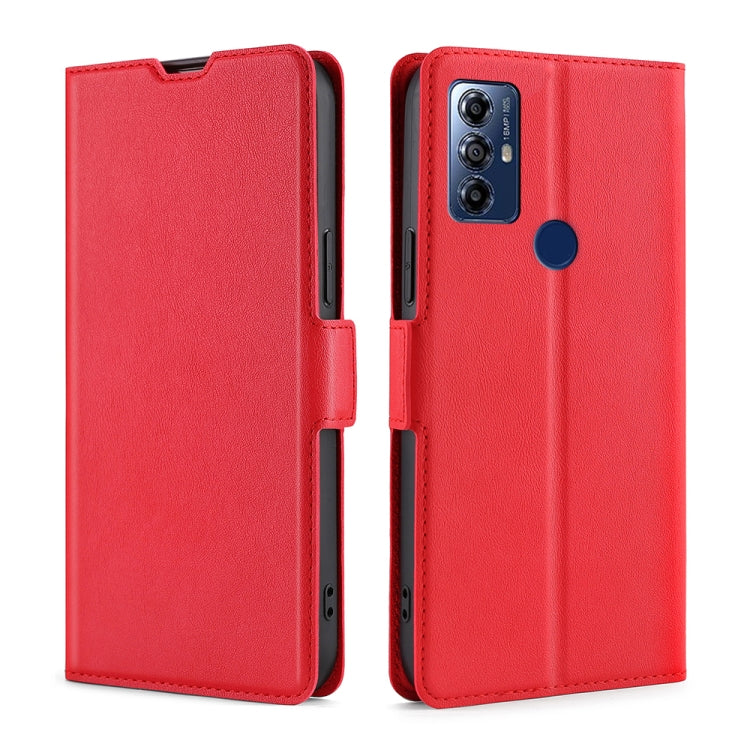 For Motorola Moto G Play 2023 Ultra-thin Voltage Side Buckle Horizontal Flip Leather Phone Case