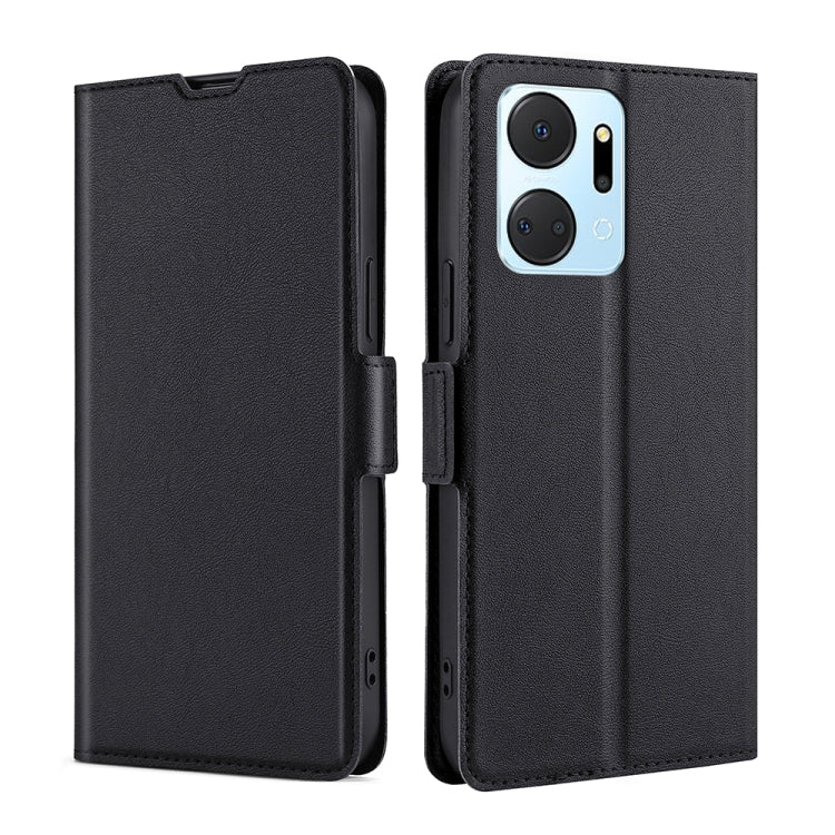 For Honor X7A Ultra-thin Voltage Side Buckle Horizontal Flip Leather Phone Case