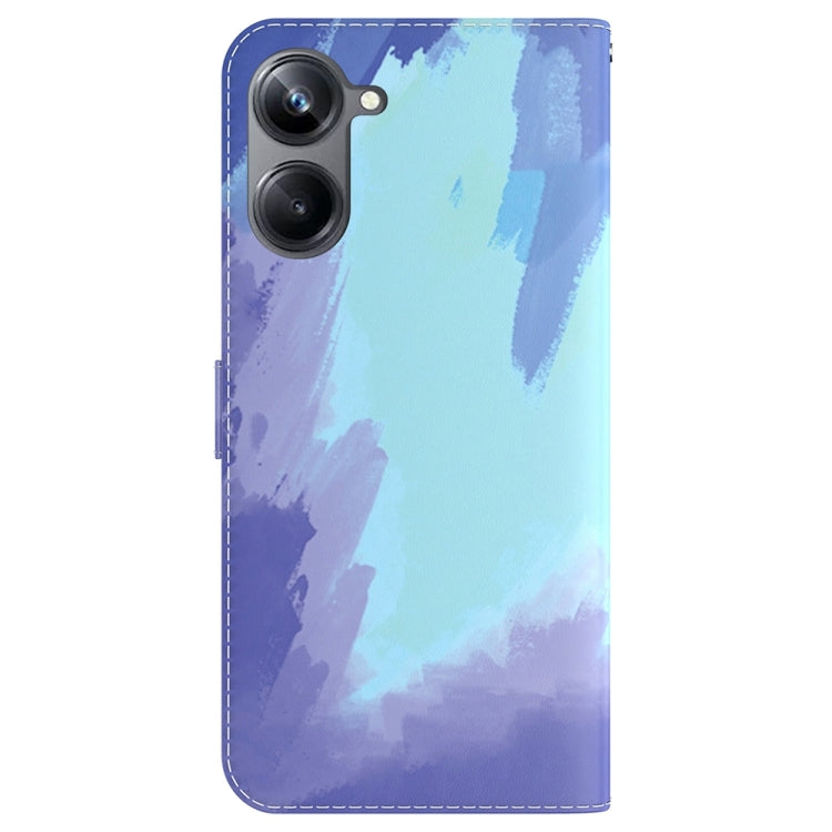 For Realme 10 Pro 5G Watercolor Pattern Flip Leather Phone Case