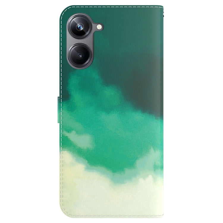 For Realme 10 Pro 5G Watercolor Pattern Flip Leather Phone Case
