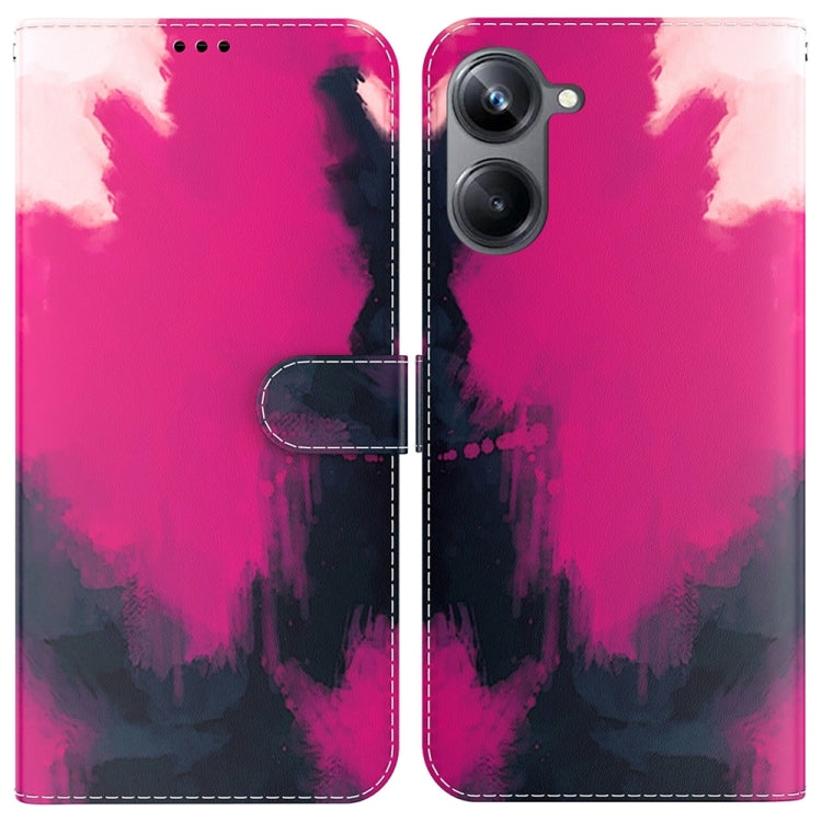 For Realme 10 Pro 5G Watercolor Pattern Flip Leather Phone Case
