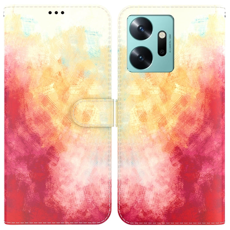 For Infinix Zero 20 Watercolor Pattern Flip Leather Phone Case