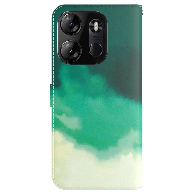 For Tecno Spark Go 2023 / Pop 7 Pro Watercolor Pattern Flip Leather Phone Case