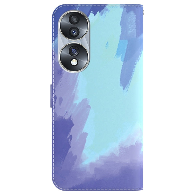For Honor 70 Watercolor Pattern Flip Leather Phone Case