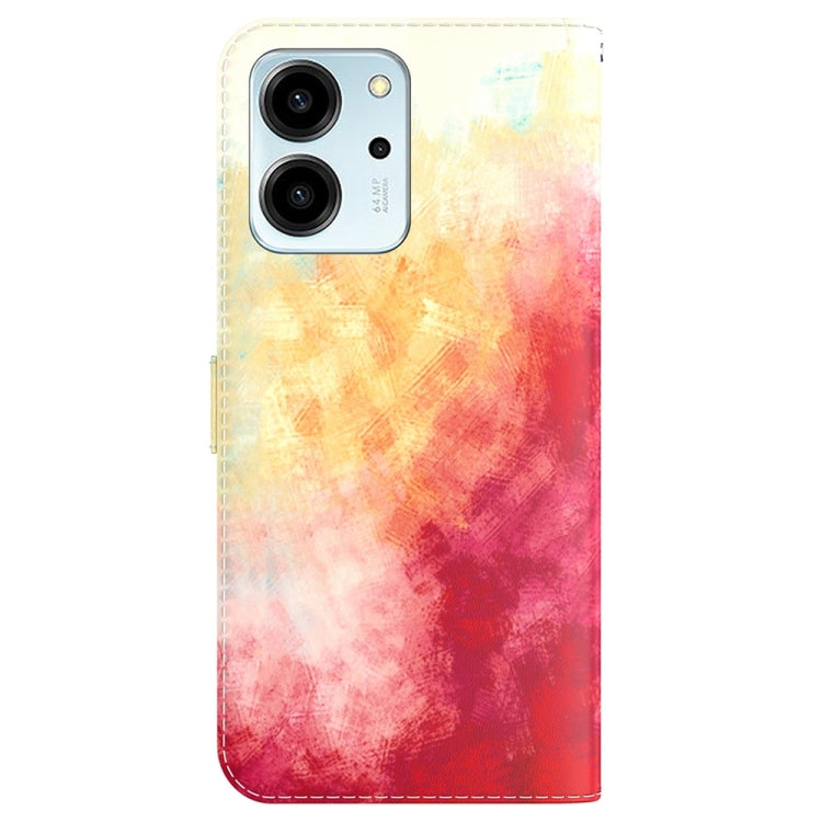 For Honor 80 SE Watercolor Pattern Flip Leather Phone Case