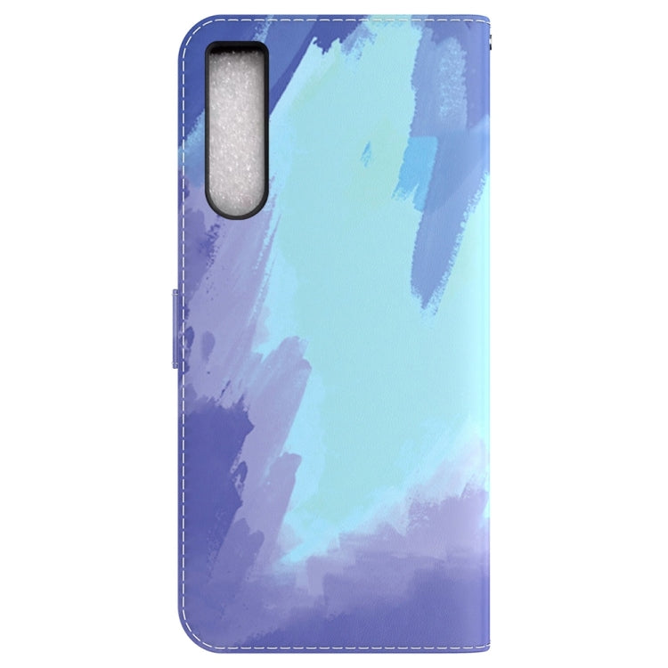 For Sony Xperia 10 IV 2023 Watercolor Pattern Flip Leather Phone Case