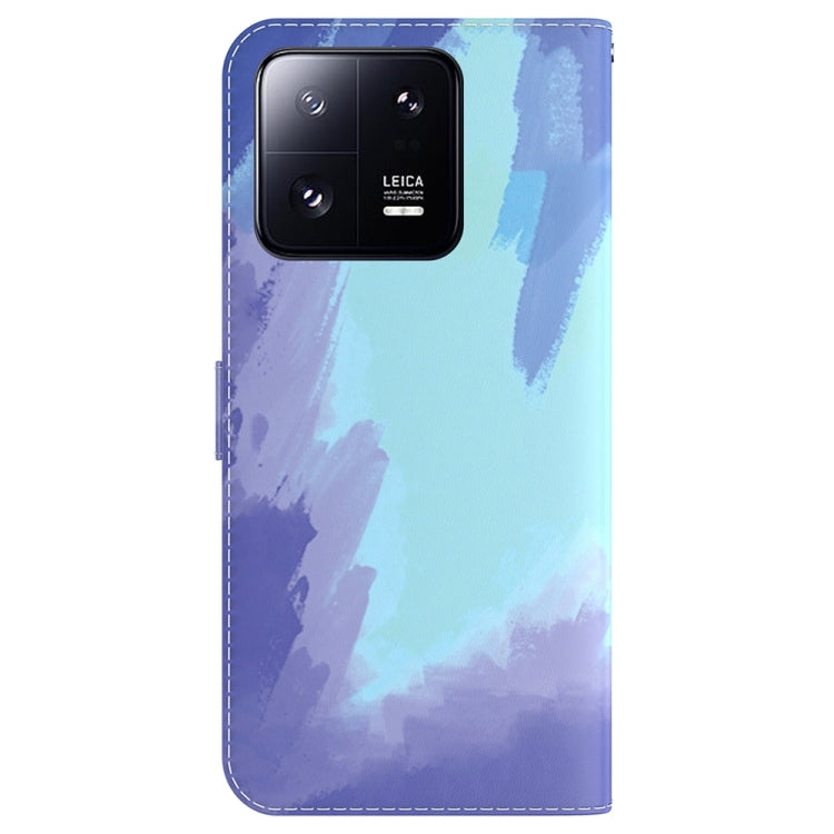 For Xiaomi 13 Pro Watercolor Pattern Flip Leather Phone Case