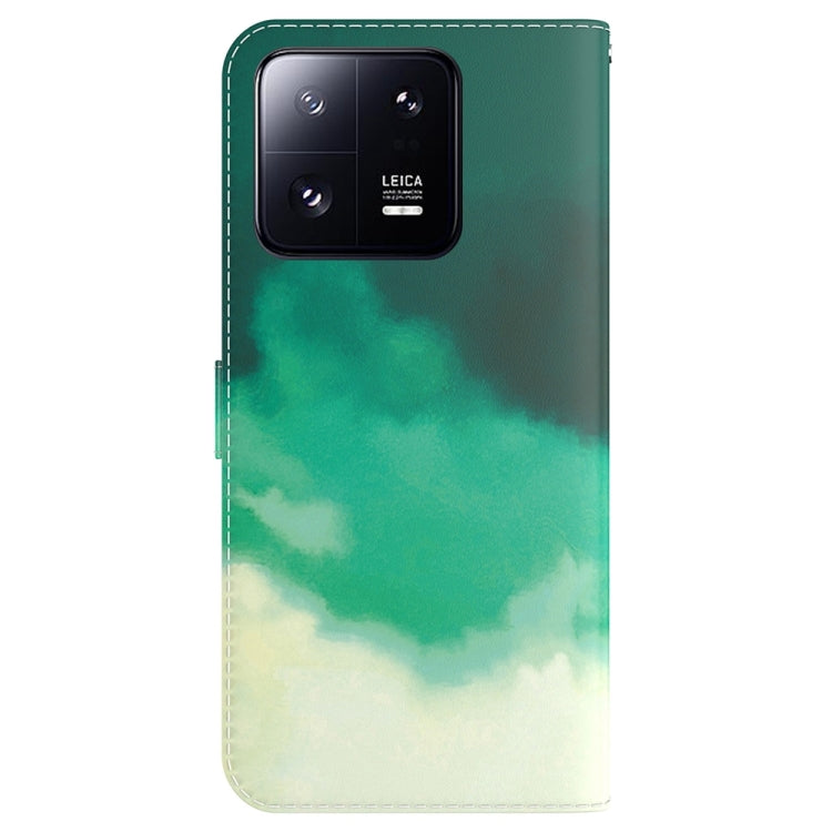 For Xiaomi 13 Pro Watercolor Pattern Flip Leather Phone Case