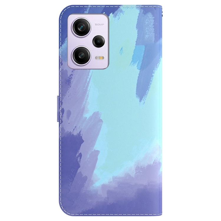 For Xiaomi Redmi Note 12 Pro 5G Watercolor Pattern Flip Leather Phone Case