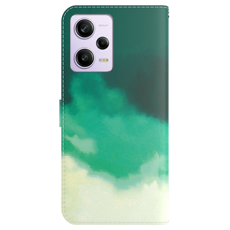 For Xiaomi Redmi Note 12 Pro 5G Watercolor Pattern Flip Leather Phone Case