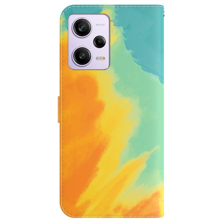 For Xiaomi Redmi Note 12 Pro 5G Watercolor Pattern Flip Leather Phone Case