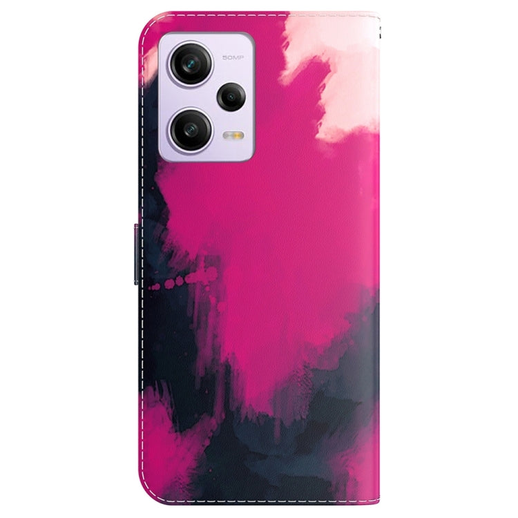 For Xiaomi Redmi Note 12 Pro 5G Watercolor Pattern Flip Leather Phone Case