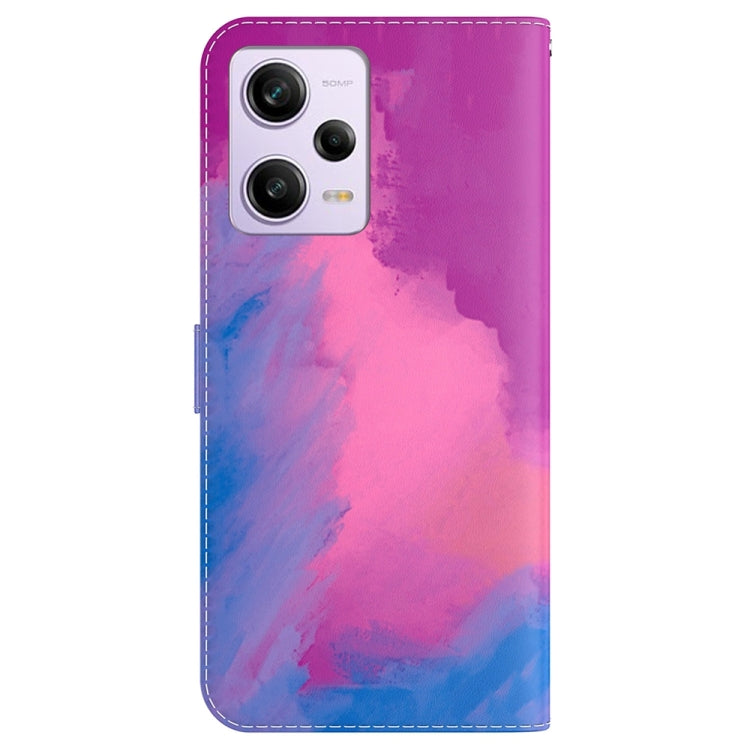 For Xiaomi Redmi Note 12 Pro 5G Watercolor Pattern Flip Leather Phone Case