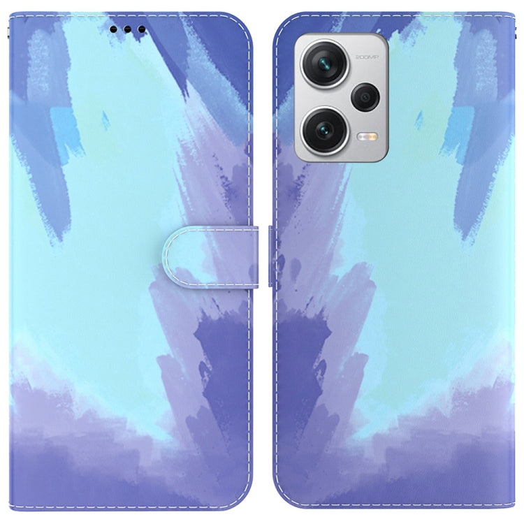 For Xiaomi Redmi Note 12 Pro+ Watercolor Pattern Flip Leather Phone Case