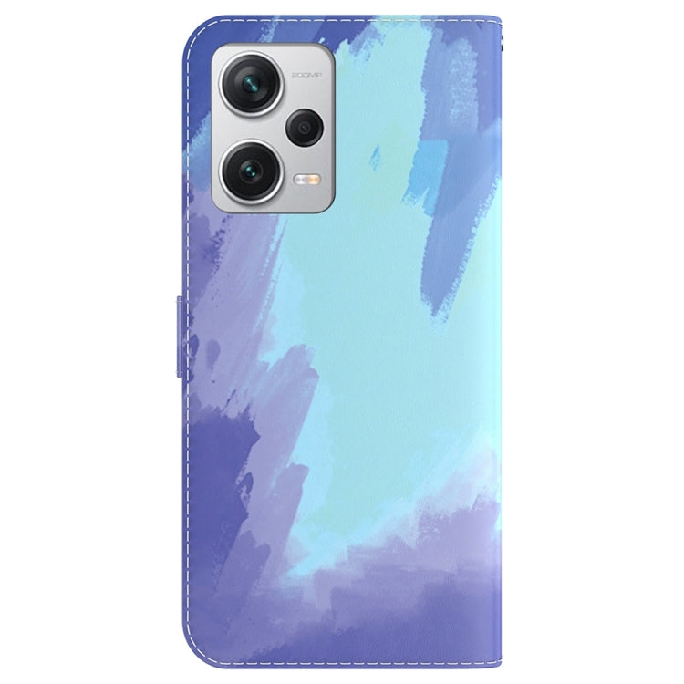 For Xiaomi Redmi Note 12 Pro+ Watercolor Pattern Flip Leather Phone Case