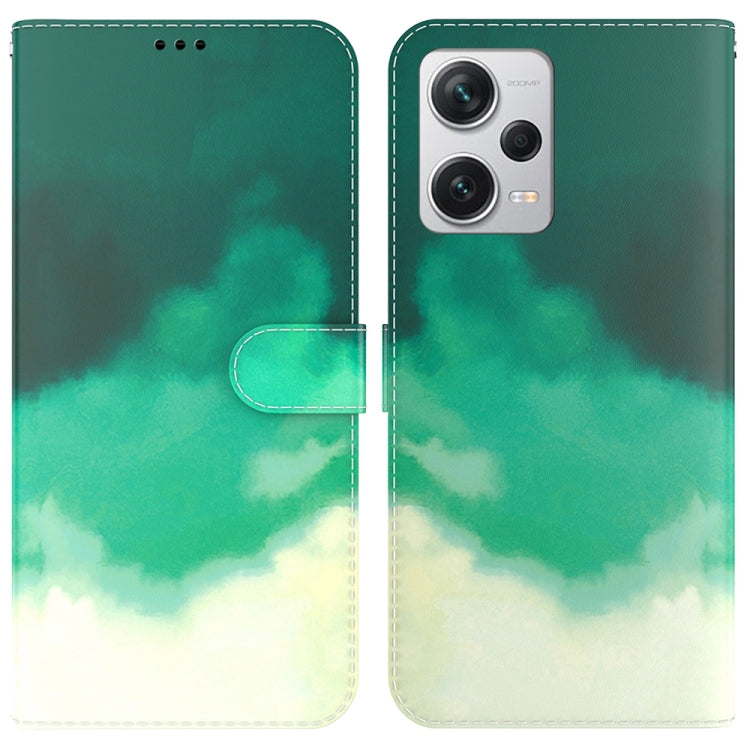 For Xiaomi Redmi Note 12 Pro+ Watercolor Pattern Flip Leather Phone Case
