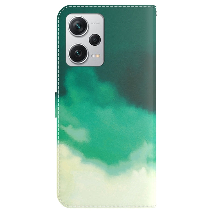 For Xiaomi Redmi Note 12 Pro+ Watercolor Pattern Flip Leather Phone Case
