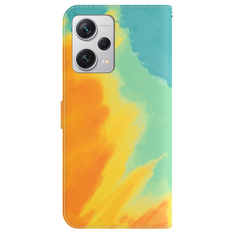 For Xiaomi Redmi Note 12 Pro+ Watercolor Pattern Flip Leather Phone Case