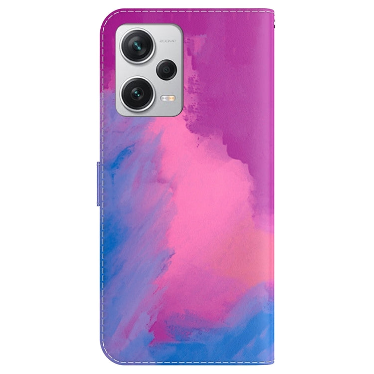 For Xiaomi Redmi Note 12 Pro+ Watercolor Pattern Flip Leather Phone Case