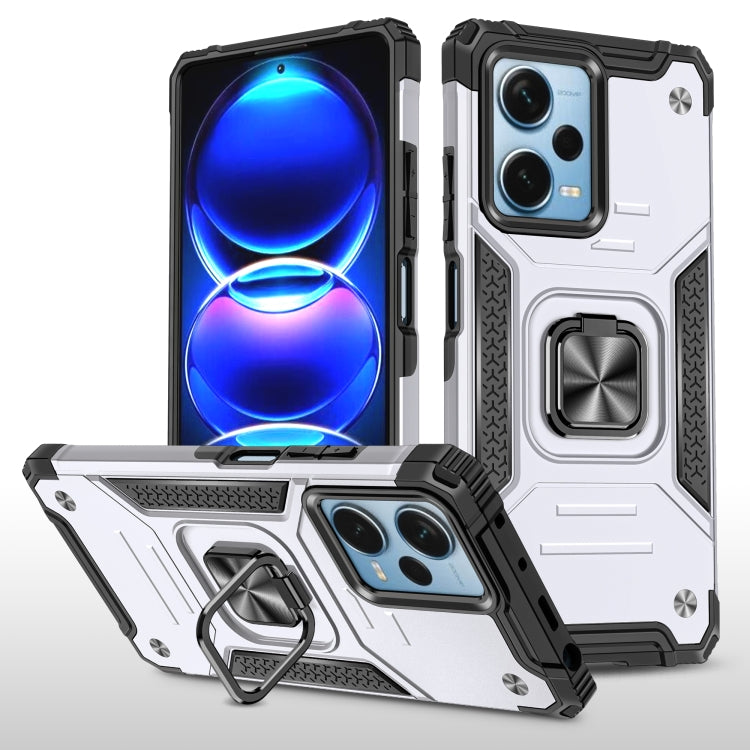 For Xiaomi Redmi Note 12 Pro+ Magnetic Armor Shockproof TPU + PC Phone Case with Metal Ring Holder