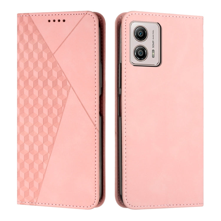 For Motorola Moto G53 5G/G13 4G/G23 4G Diamond Pattern Splicing Skin Feel Magnetic Phone Case