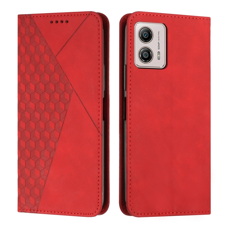 For Motorola Moto G53 5G/G13 4G/G23 4G Diamond Pattern Splicing Skin Feel Magnetic Phone Case