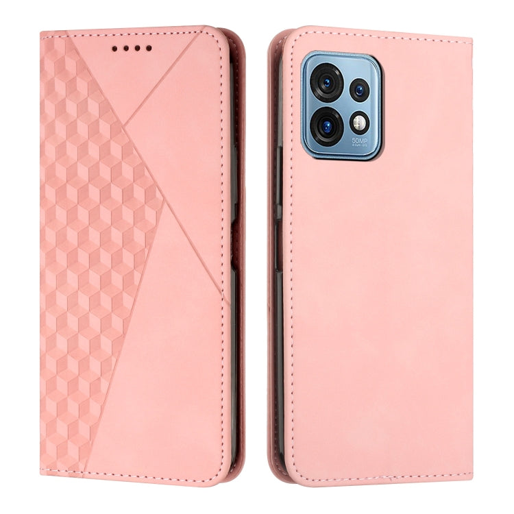 For Motorola Moto X40/X40 Pro/Edge+ 2023 Diamond Pattern Splicing Skin Feel Magnetic Phone Case