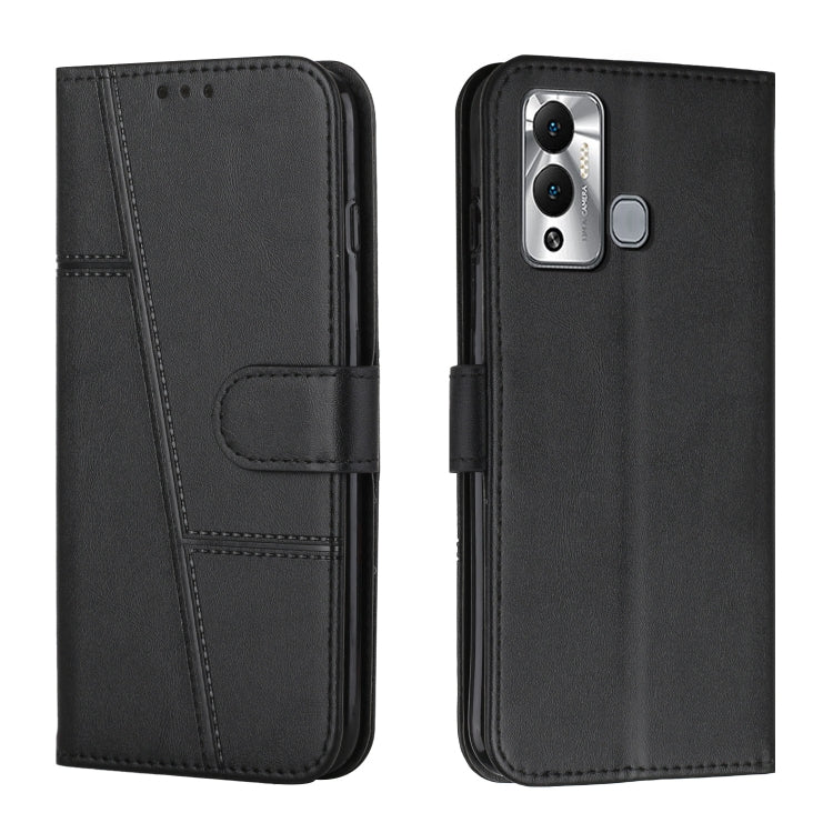 For Infinix Hot 20 Play Stitching Calf Texture Buckle Leather Phone Case