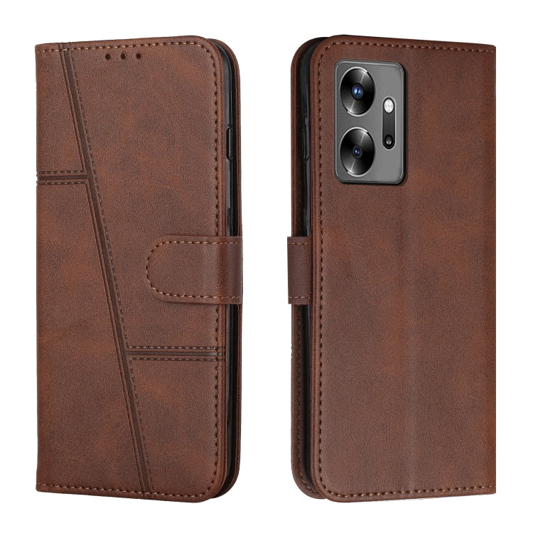 For Infinix Zero 20 Stitching Calf Texture Buckle Leather Phone Case