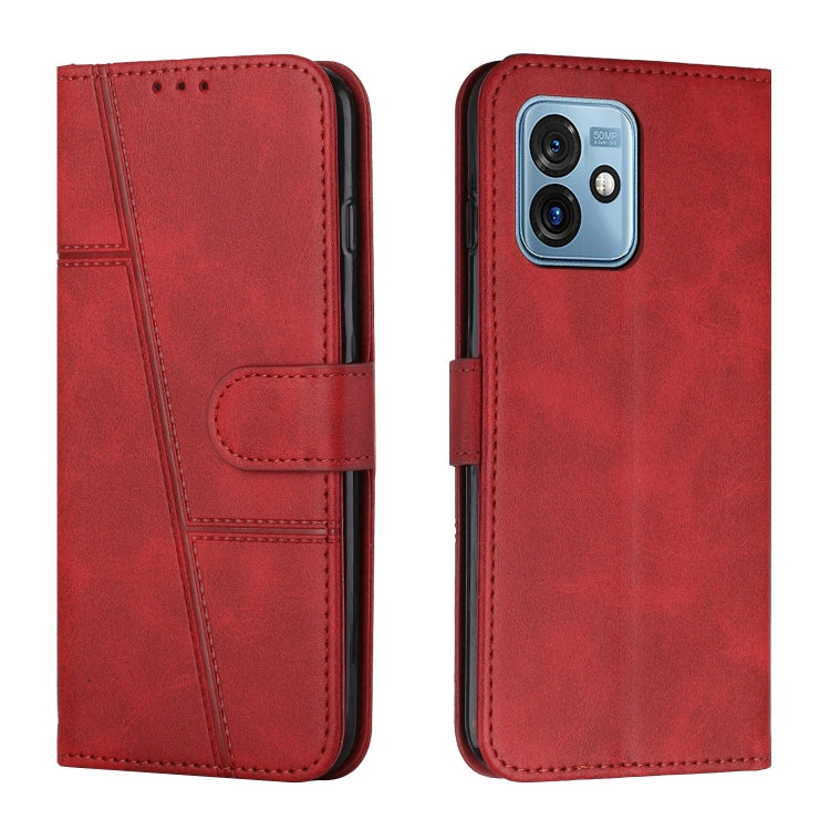 For Motorola Moto G 5G 2023 Stitching Calf Texture Buckle Leather Phone Case