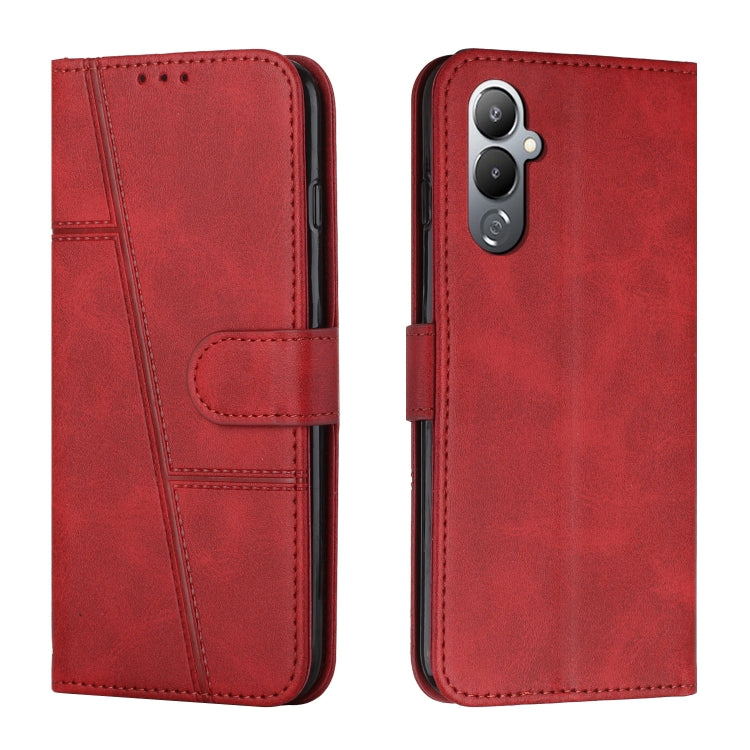 For Tecno Pova 4 Stitching Calf Texture Buckle Leather Phone Case