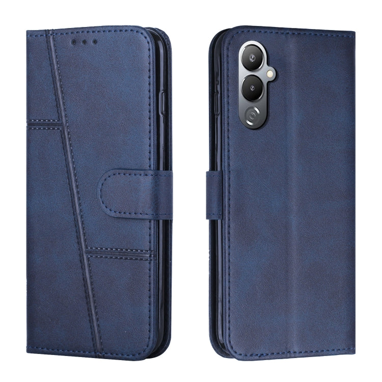 For Tecno Pova 4 Stitching Calf Texture Buckle Leather Phone Case