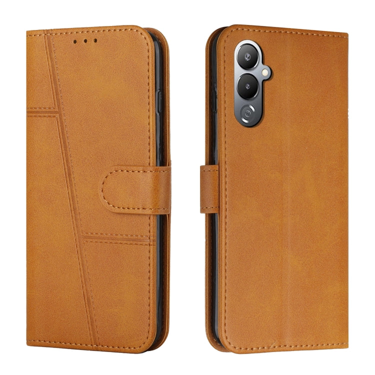 For Tecno Pova 4 Pro Stitching Calf Texture Buckle Leather Phone Case