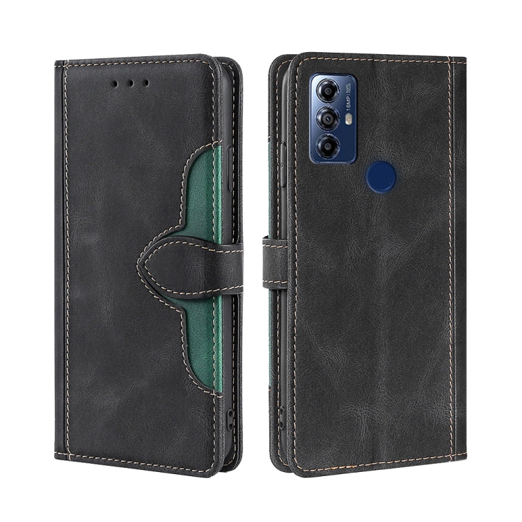 For Motorola Moto G Play 2023 Skin Feel Magnetic Buckle Leather Phone Case