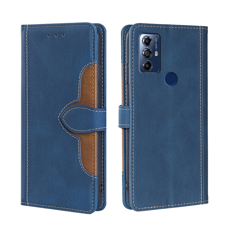 For Motorola Moto G Play 2023 Skin Feel Magnetic Buckle Leather Phone Case