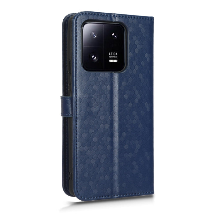 For Xiaomi 13 Honeycomb Dot Texture Leather Phone Case