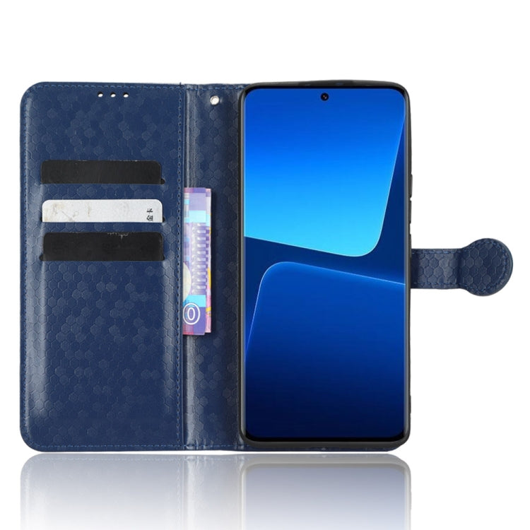 For Xiaomi 13 Honeycomb Dot Texture Leather Phone Case