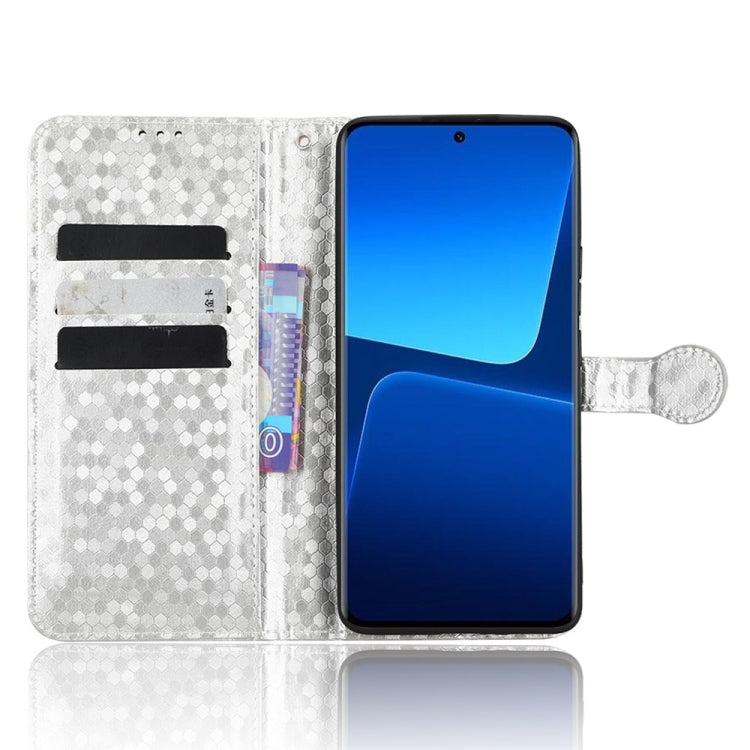 For Xiaomi 13 Honeycomb Dot Texture Leather Phone Case
