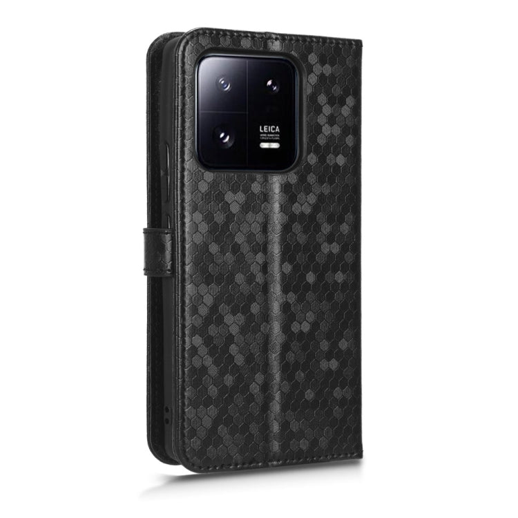 For Xiaomi 13 Pro Honeycomb Dot Texture Leather Phone Case