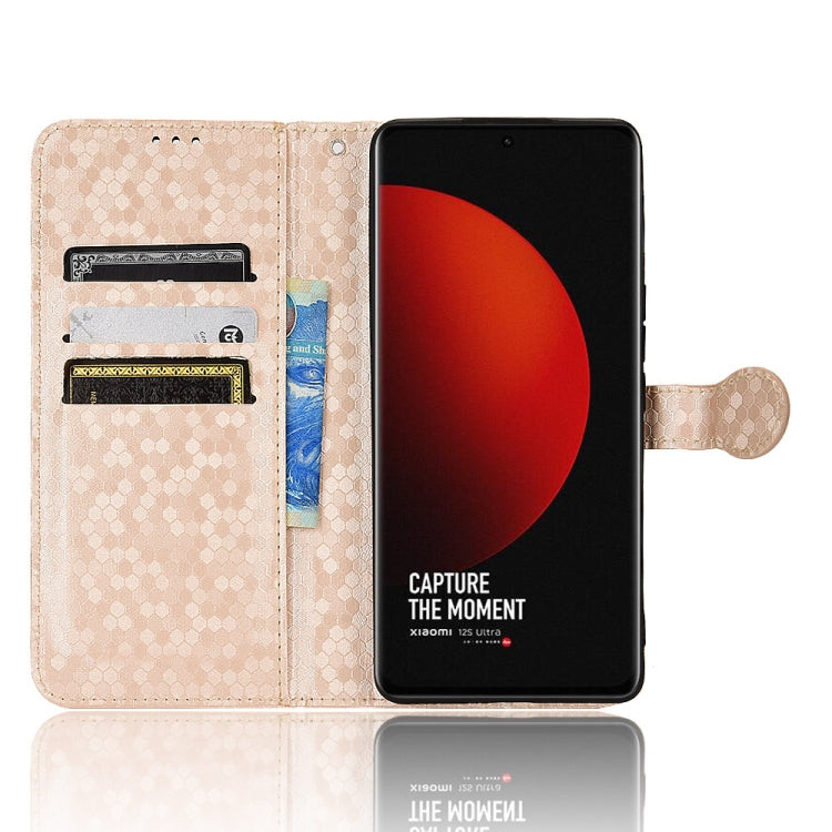 For Xiaomi 12 Ultra Honeycomb Dot Texture Leather Phone Case