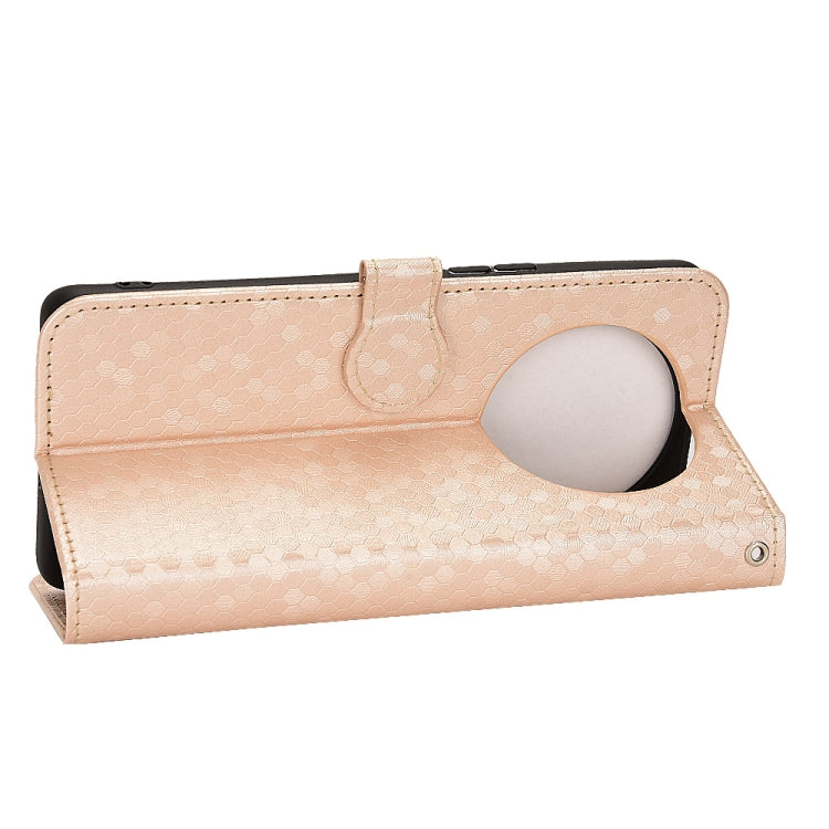 For Xiaomi 12 Ultra Honeycomb Dot Texture Leather Phone Case