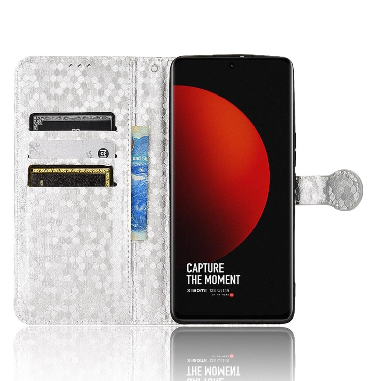 For Xiaomi 12 Ultra Honeycomb Dot Texture Leather Phone Case
