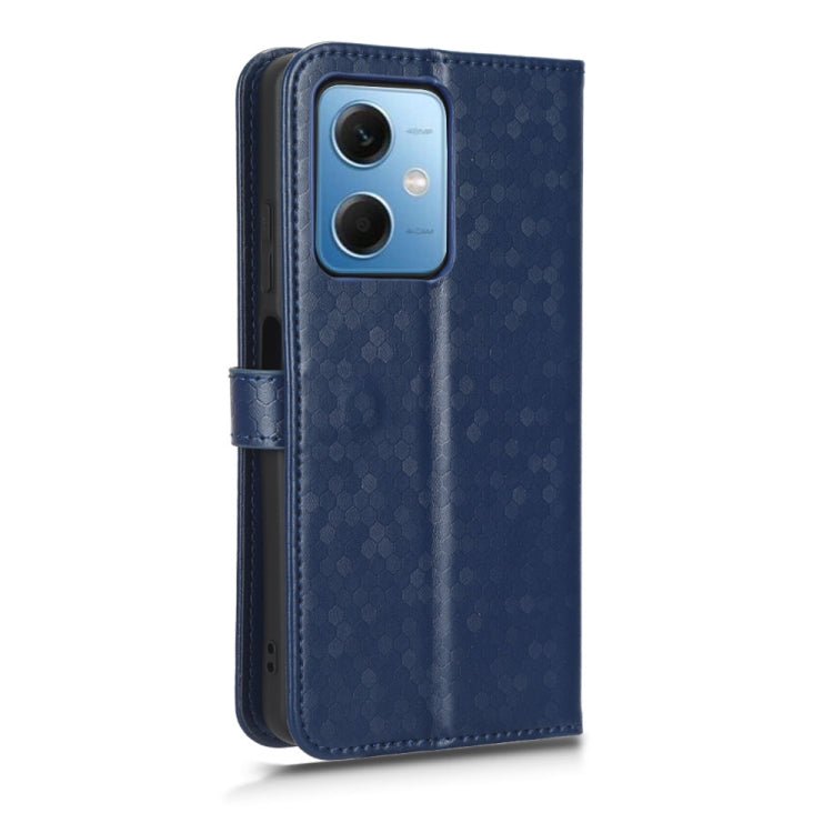 For Xiaomi Redmi Note 12 5G Honeycomb Dot Texture Leather Phone Case