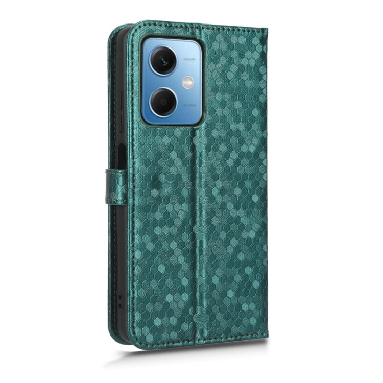 For Xiaomi Redmi Note 12 5G Honeycomb Dot Texture Leather Phone Case