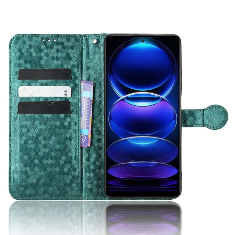 For Xiaomi Redmi Note 12 5G Honeycomb Dot Texture Leather Phone Case