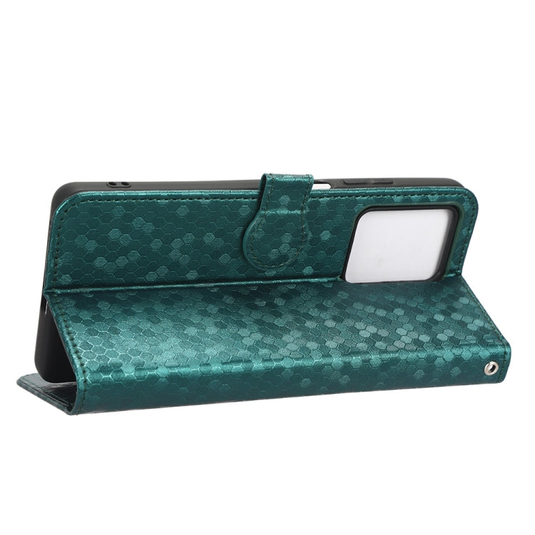 For Xiaomi Redmi Note 12 5G Honeycomb Dot Texture Leather Phone Case