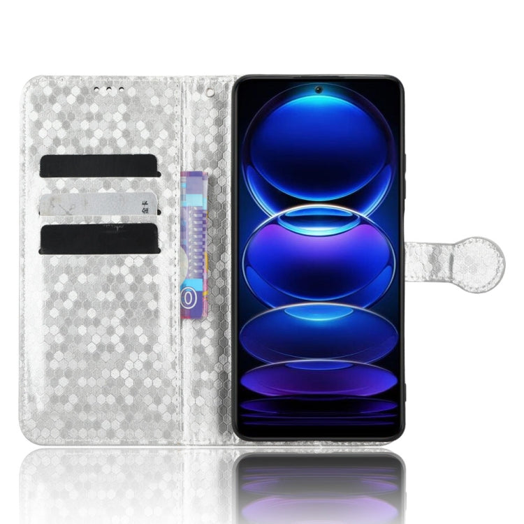 For Xiaomi Redmi Note 12 5G Honeycomb Dot Texture Leather Phone Case