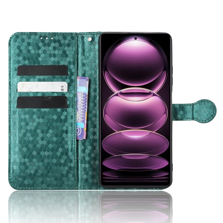 For Xiaomi Redmi Note 12 Pro 5G Honeycomb Dot Texture Leather Phone Case