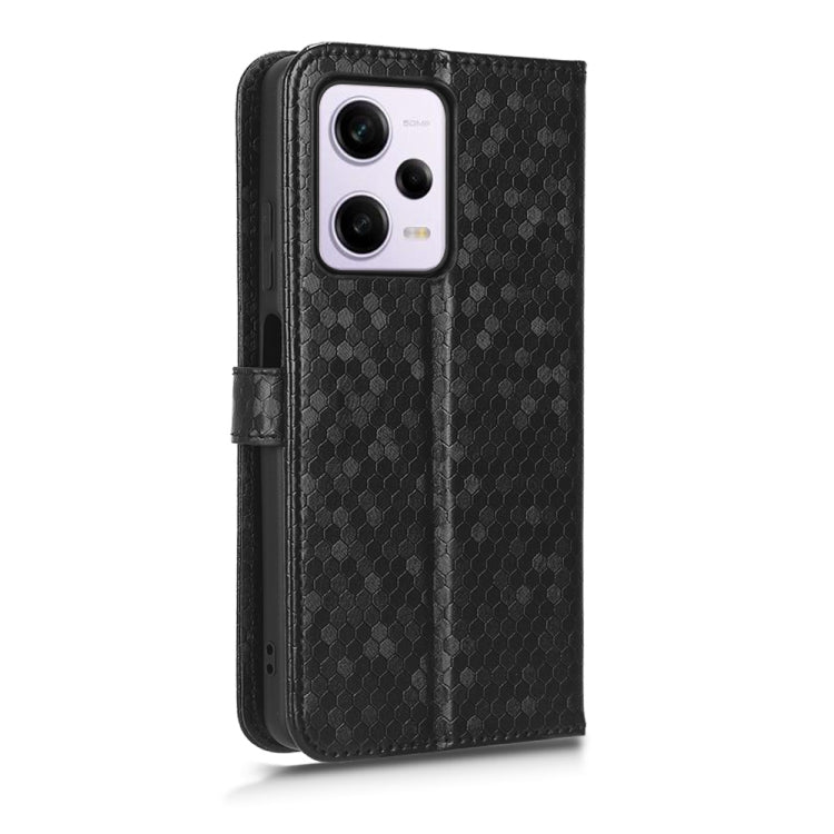 For Xiaomi Redmi Note12 Pro+ Honeycomb Dot Texture Leather Phone Case