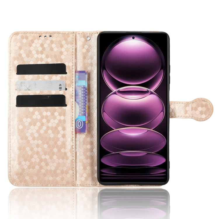For Xiaomi Redmi Note12 Pro+ Honeycomb Dot Texture Leather Phone Case